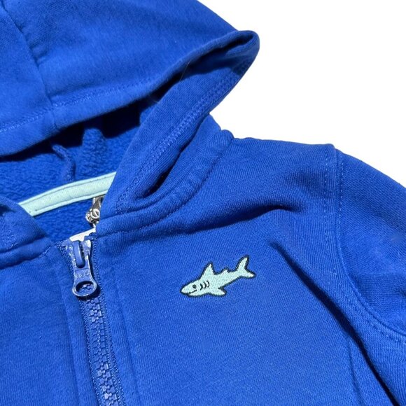 George Baby Shark Hooded Zip Up Sweatshirt Blue - Picture 2 of 3
